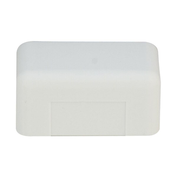 Cable Wholesale End Cap Raceway, 31R1 Series, White - 31R1-005WH