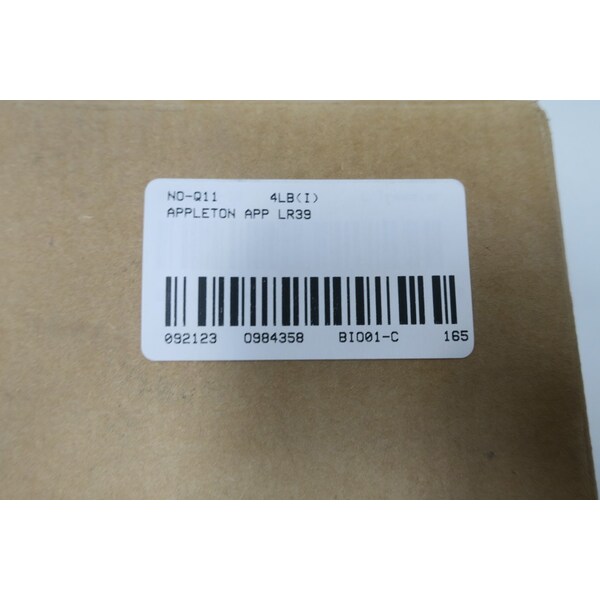 Appleton Electric ALUMINUM LR 1IN CONDUIT OUTLET BODIES AND BOX, 5PK - APP LR39
