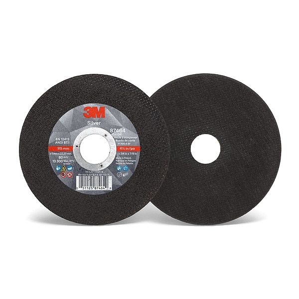 Rueda de corte abrasivo 3M, 4-1/2" de diámetro - 87464
