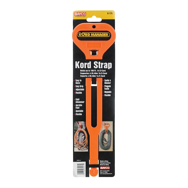 Bayco Bayco 14.3 in. L Orange Plastic Short Carry Strap - K175