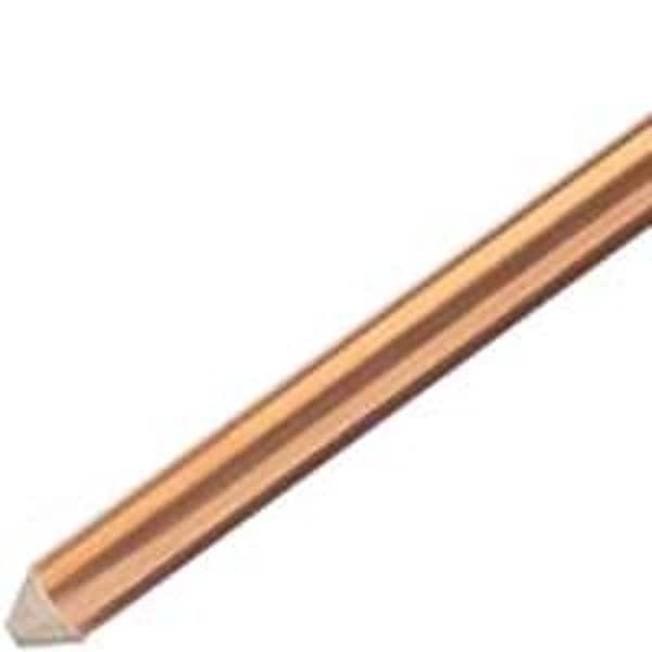 Erico nVent  Grounding Rod, 58 in Dia Nominal, 4 ft L, Steel - 615840UPC