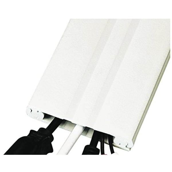 Electriduct Cordline 2-Way Cord Channel - UT Wire - CC-RI-CORDLINE-8-WT