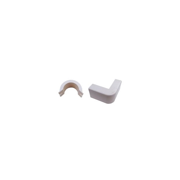 Swe-Tech 3C External Elbow Raceway, FWT Series, White - FWT31R2-007WH