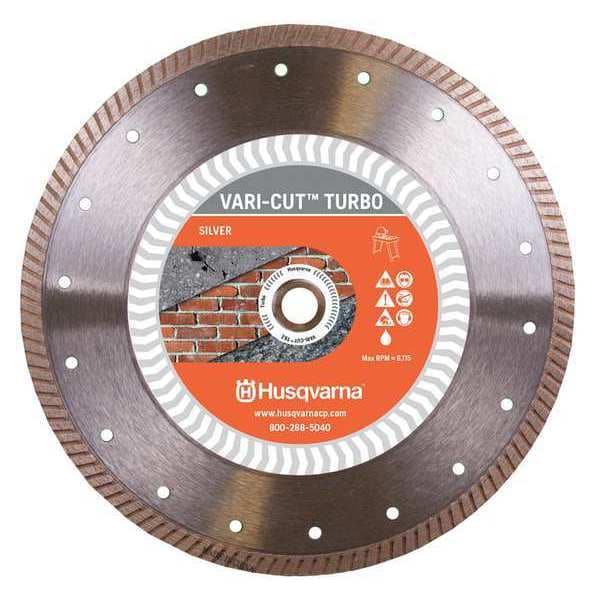 Husqvarna Diamond Saw Blade, Wet/Dry Cutting Type - Vari-Cut Turbo 5