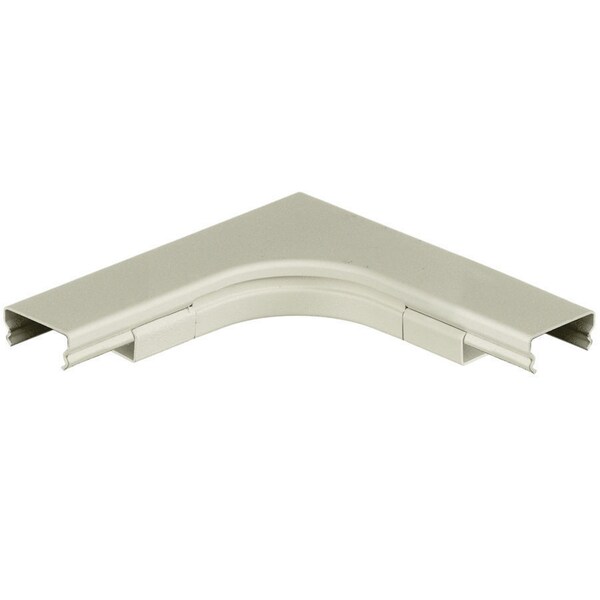 Hubbell Wiring Device-Kellems Flat Elbow Raceway, HBL2400 Series, 6 in W, 0.9 in H, 6 in L, Ivory - HBL2411IV