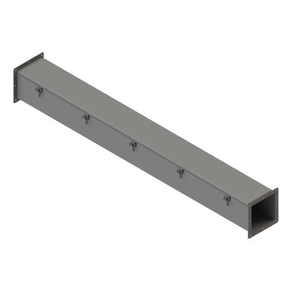 Nvent Hoffman Straight Section Wireway, 12, 4, 4X Rating, Stainless Steel, Unfinished - F66W60SS
