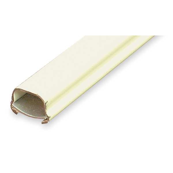 Legrand Cover Plate Raceway, 500 Series, 1 Channel, 3/4 in W, 1/2 in H, 10 ft L, Ivory - V500