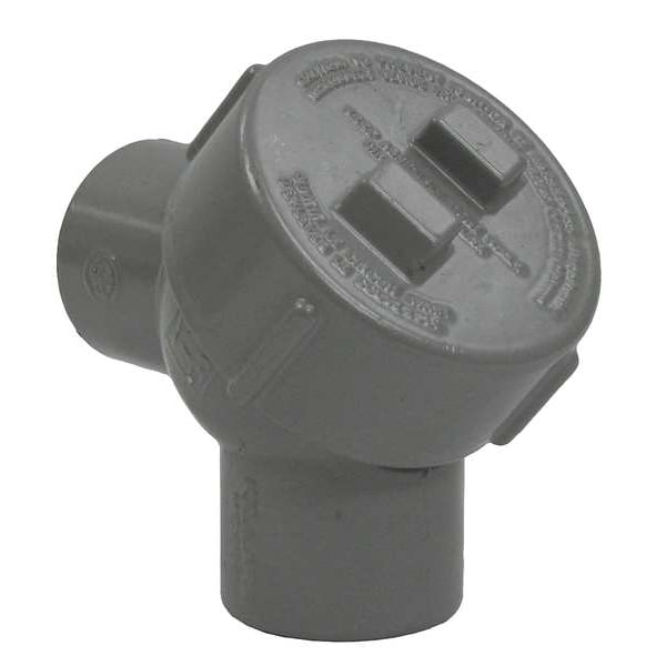 Hubbell Killark IMC Elbow, 1 in, Threaded, Aluminum, Powder Coated, Gray - Y-3