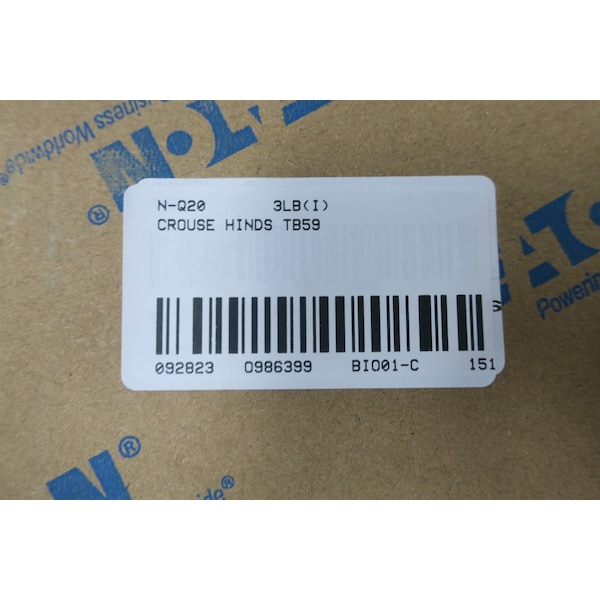 Crouse Hinds CONDULET MARK 9 ALUMINUM TB 1-1/2IN CONDUIT OUTLET BODIES AND Box, 2PK - TB59