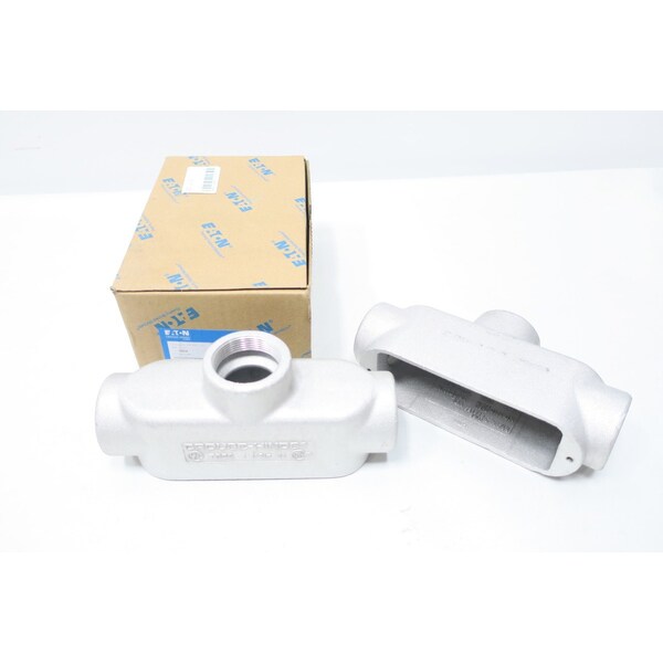 Crouse Hinds CONDULET MARK 9 ALUMINUM TB 1-1/2IN CONDUIT OUTLET BODIES AND Box, 2PK - TB59