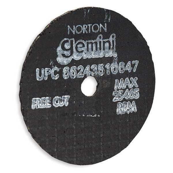 Disco de corte Norton Abrasives, GeminiFreeCut, 3"x.062"x3/8" - 66243510647
