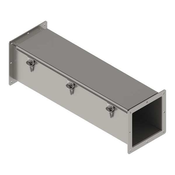 Nvent Hoffman Straight Section Wireway, 12, 4, 4X Rating, Stainless Steel, Unfinished - F66W24SS