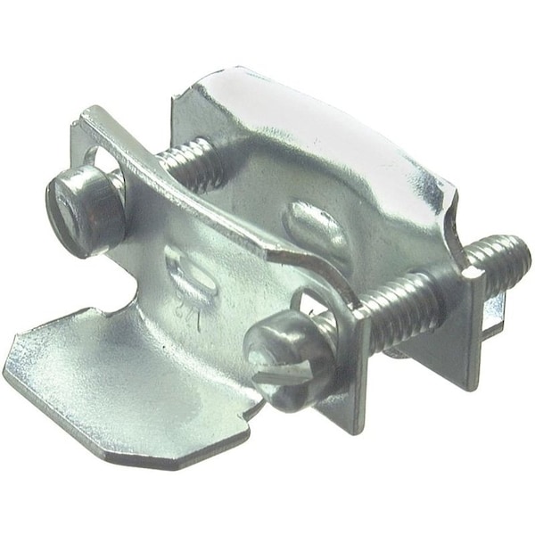Halex Clamp, Conduit Use, 3/4 in; 1 in, Steel, Galvanized - 26512