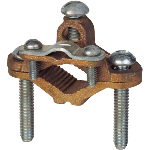 Abb Steel City 1/2 In. to 1 In. #8 & #4 AWG Heavy-Duty Ground Clamp - L181B-B1-15