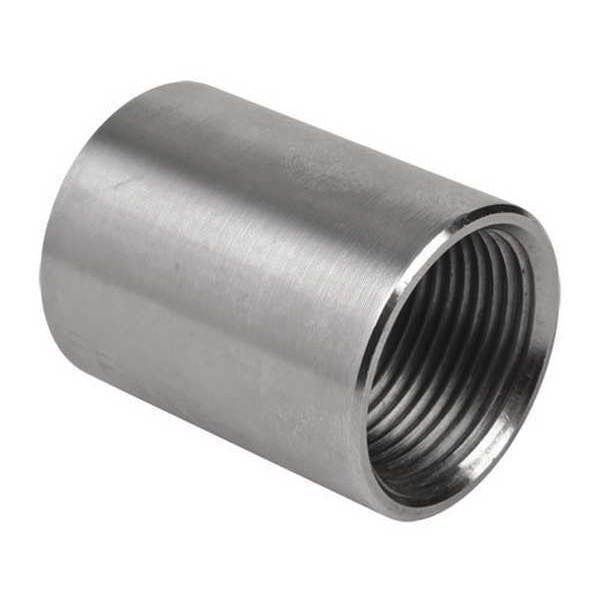 Calbrite IMC Coupling, 1 in, Threaded, 316 Stainless Steel, Polished, Silver - S61000CP00