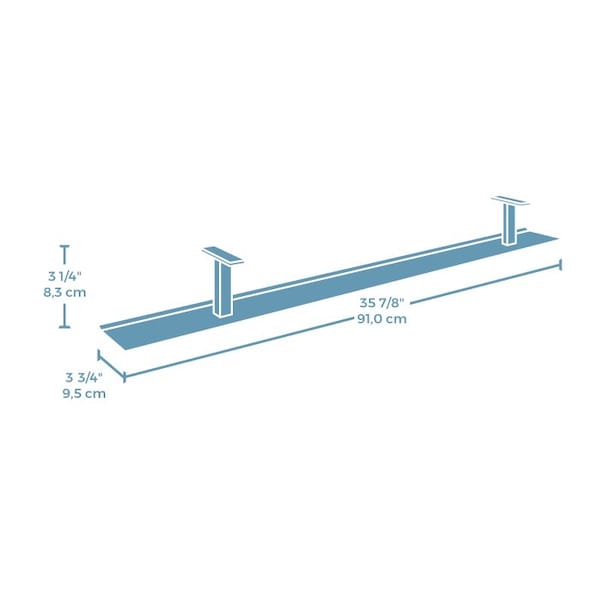 Worksense By Sauder Bergen Circle Cord Mgmt Trough Wh 3a - 426479