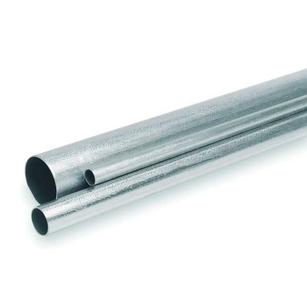 Allied Tube & Conduit EMT Metallic Conduit, 1-1/4 in Trade Size, 10 ft, Steel, Galvanized, Gray - 583229