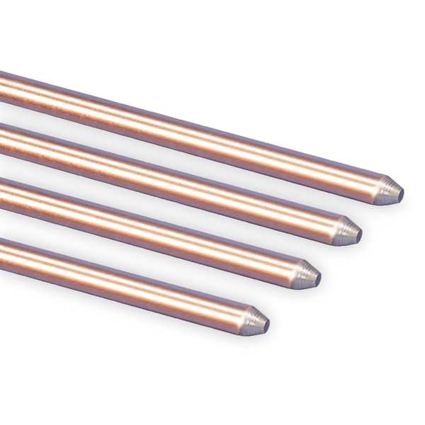 Nvent Erico Ground Rod, Dia 5/8 In, 10 Ft. L - 615800