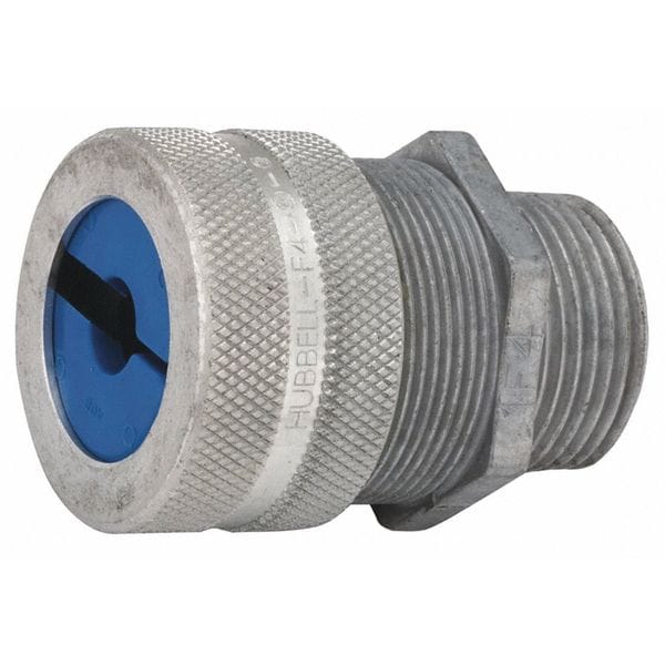 Raco Conduit Fitting Connector, 1/2 in, Liquid-Tight, Aluminum, Orange - 4801-1