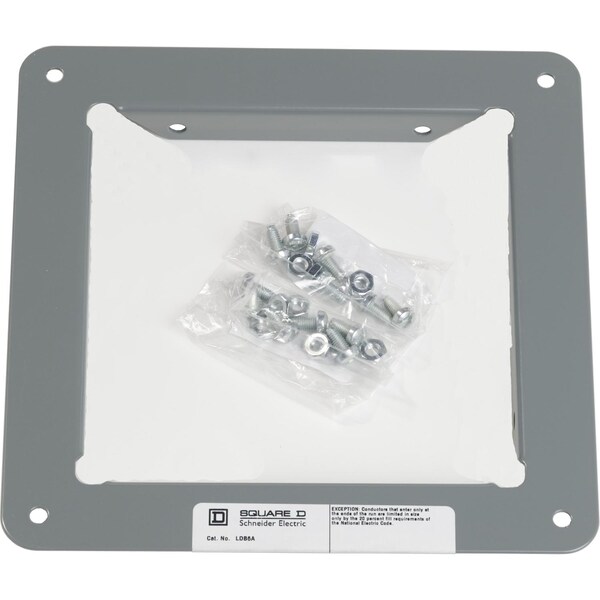 Square D Wireway, Square-Duct, 6 inch by 6 inch, panel adapter, N1 paint, NEMA 1 - LDB6A