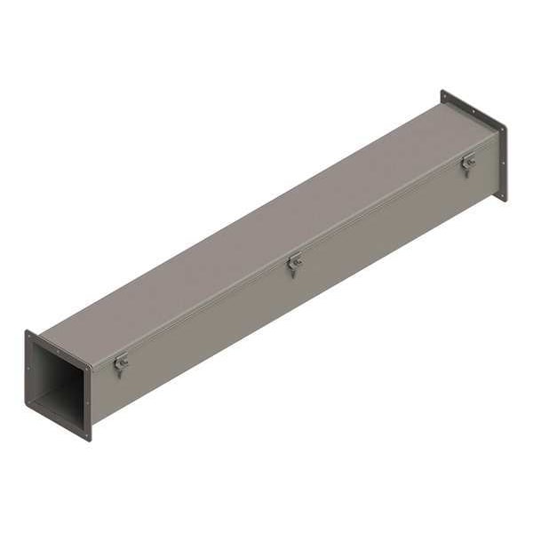 Nvent Hoffman Straight Section Wireway, 12 Rating, Steel, Powder Coated - F66W48