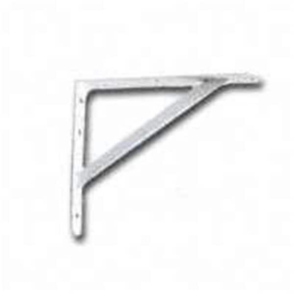 Knape & Vogt Knape & Vogt 208WH550 22 In. White Heavy Exterior Bracket - 6942312