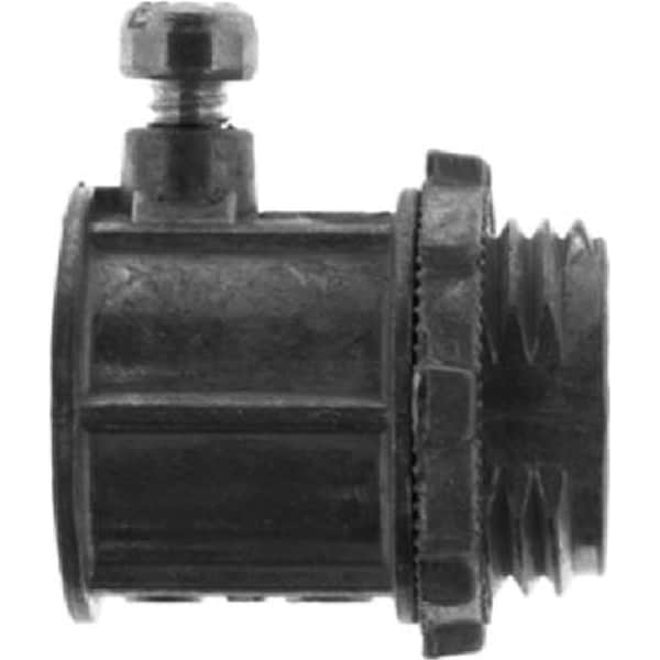 Halex EMT Connector, 1/2 in, Set Screw, Unfinished - 311913