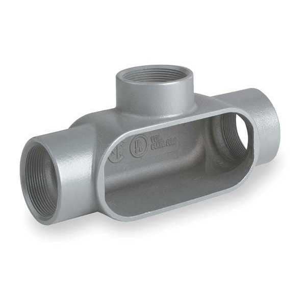 Hubbell Killark Conduit Outlet Body, Iron, T, 3/4 In. - T27