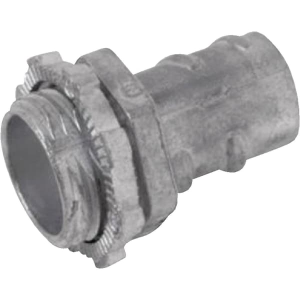 Halex AC Connector, 1/2 in, Screw-in, Die Cast Zinc, Red - 20440