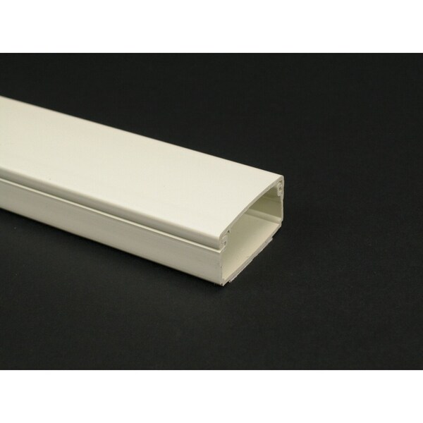 Legrand Cover Plate Raceway, PN03 Series, 1 Channel, 13/16 in W, 1/2 in H, 8 ft L, Ivory - PN03L08V