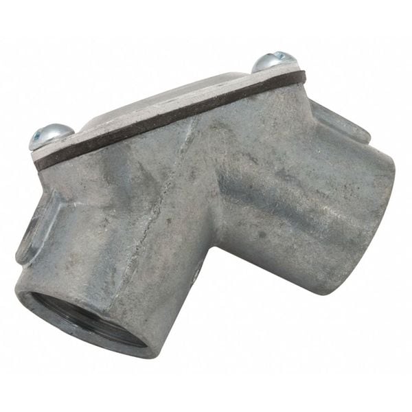 Raco IMC Coupling, 1/2 in, Threaded, Zinc, Zinc Plated, Silver - 2652