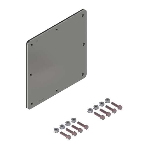 Nvent Hoffman Wireway Closure Plate, 12 Type, NEMA 12 Rating, Stainless Steel, 2B Cold Rolled - F66WPSS