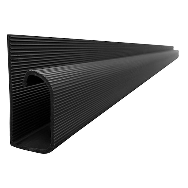 Kable Kontrol Flat Elbow Raceway, 1 Channel, 1 in W, 1 in H, 4 ft L, Black - J-00205