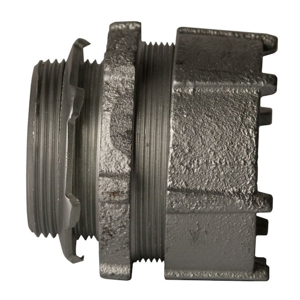Raco IMC/Rigid Grounding Connector, 2-1/2 in, Compression, Steel, Zinc Plated, Gray - 1810
