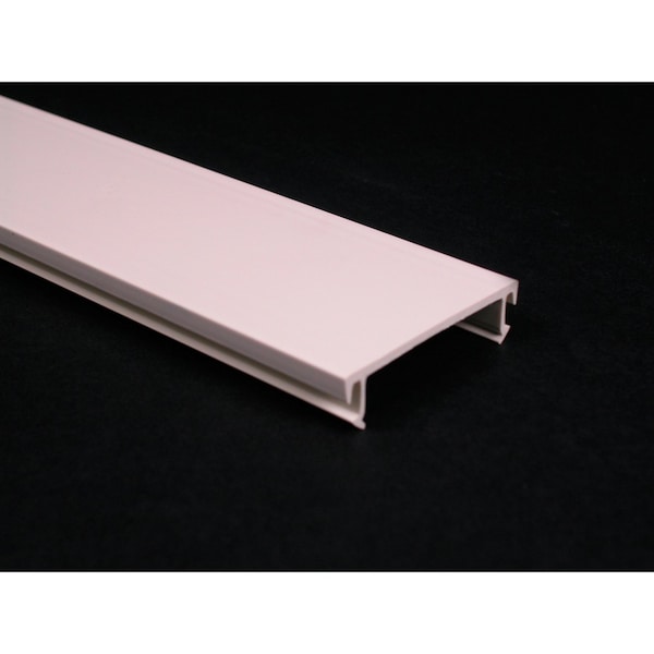 Legrand Cover, CableSmart 40N2 Series, 2 Channel, 2 3/16 in W, 1/2 in H, 96 in L, Ivory - 40N2C08V