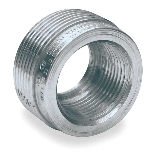 Hubbell Killark IMC Reducing Bushing, 1-1/2 in x 1 in, Threaded, Steel, Zinc Plated, Gray - RE53S