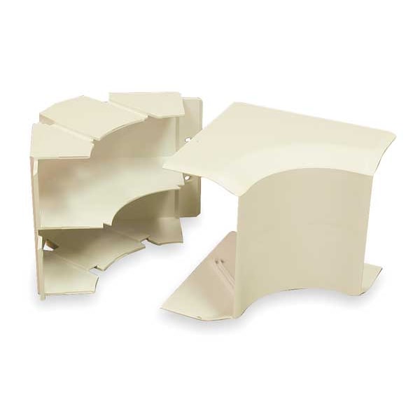 Legrand Internal Elbow Raceway, 40N2 Series, 1 Channel, 4 in W, 2 in H, 4-1/2 in L, White - 40N2F17WH