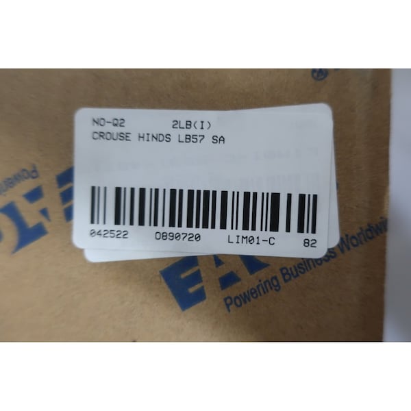 Crouse Hinds Box Of 2 Lb 1-1/2in Conduit Outlet Bodies and Box - LB57 SA