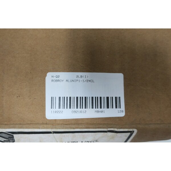 Robroy BOX OF 24 NIPPLE ALUMINUM 1-1/2IN CONDUIT FITTING - ALUNIP1-1/2XCL