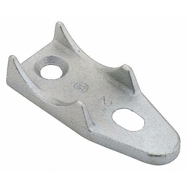 Raco Clamp, Conduit; EMT; Pipe Use, 2 in, Malleable Iron, Plain - 1348