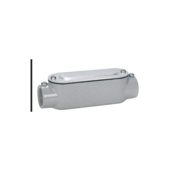 Bridgeport Condulets and Unilets, 1'' Hub, 10.8 Cu Inch, Enamel Painted Aluminum, 2-Hub, Threaded, C-Type, IMC - C-43CG