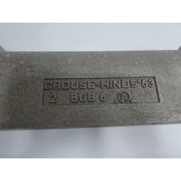 Crouse Hinds BUB ALUMINUM 2IN CONDUIT OUTLET BODIES AND Box - BUB6