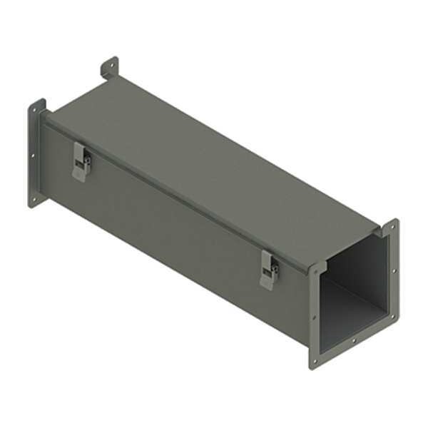 Nvent Hoffman Straight Section Wireway, 12 Rating, Steel, Powder Coated - F66L24