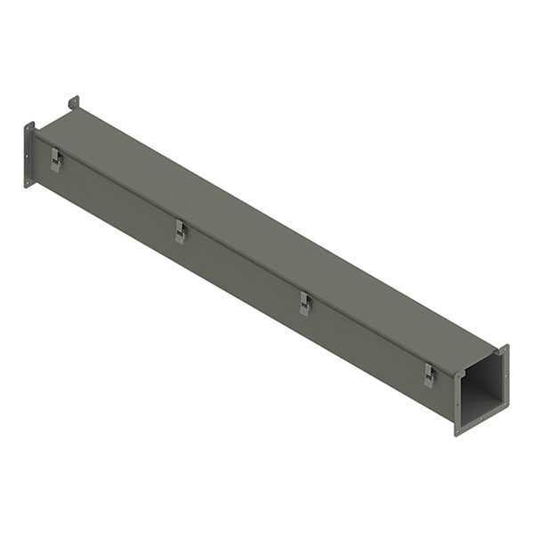 Nvent Hoffman Straight Section Wireway, 12 Rating, Steel, Powder Coated - F88L60