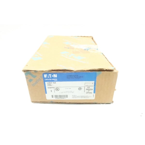 Crouse Hinds Condulet Box Of 5 Aluminum Lr 1in Conduit Outlet Bodies and Box - LR37 SA