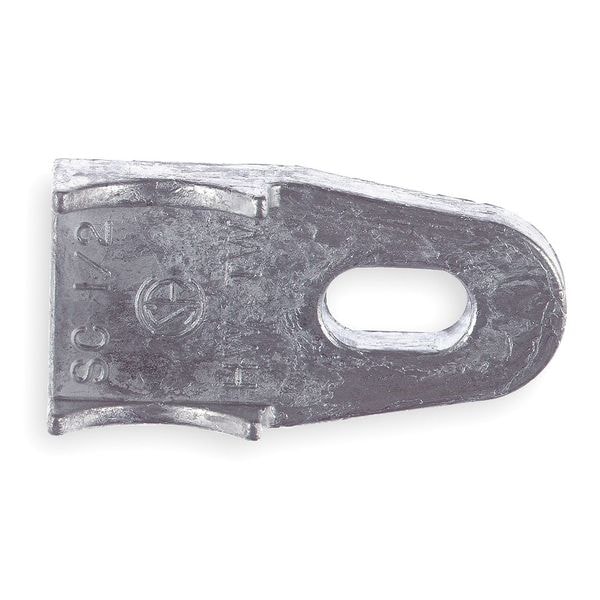 Zoro Select Pipe Spacer, Conduit; Pipe Use, 2 in, Malleable Iron, Zinc Plated - 3LP01