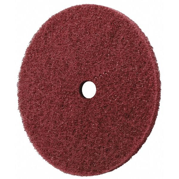 Disco de fibra Scotch-Brite, 6" de diámetro, 1/4" de agujero de montaje - 7010299329