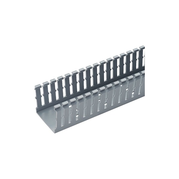 Panduit 2" X 4" WIRING DUCT TYPE F, SLOTTED SIDEWALL LT GREY, 6FT LENGTHS ROHS - F2X4LG6
