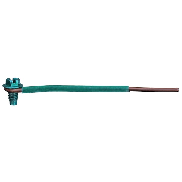Dottie L.H. Dottie 7-1/2'' Solid 12AWG Ground Pigtail w/ Hex Head Combo Ground Screw, 250PK - GP650