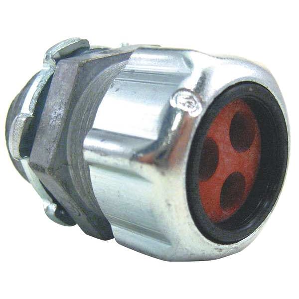 Abb Conduit Fitting Grounding Connector, 1 in, Liquid-Tight, Steel, Silver - 2541-3